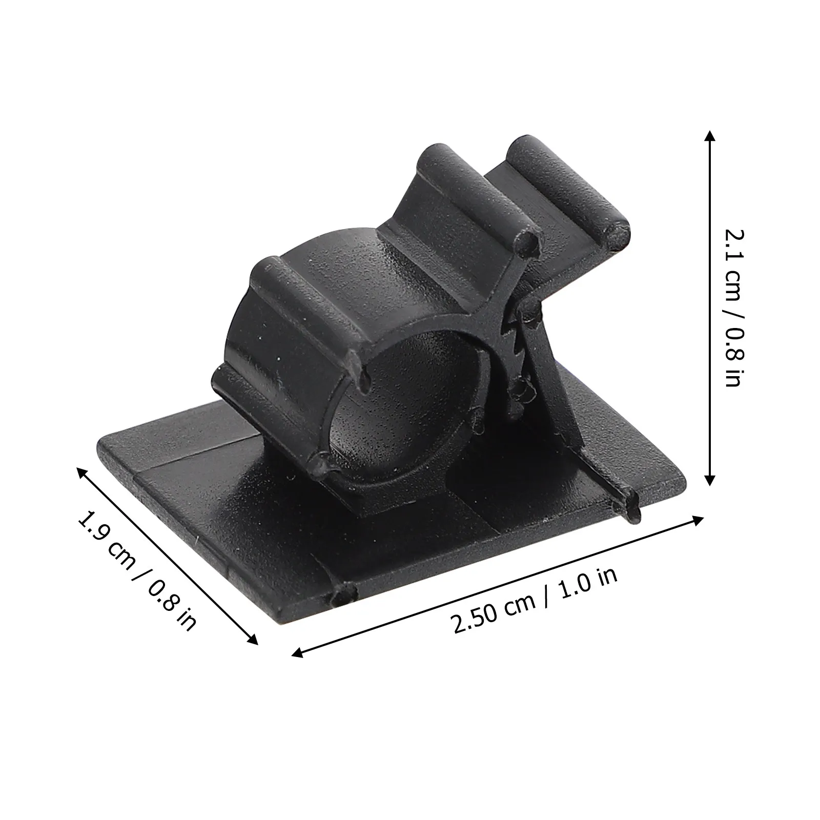50Pcs Adjustable Adhesive Cable Clamp Cord Holder Organizer Clips Car Kitchen Bedroom Wire Fixing Clamp Adjustable Cable Clamps