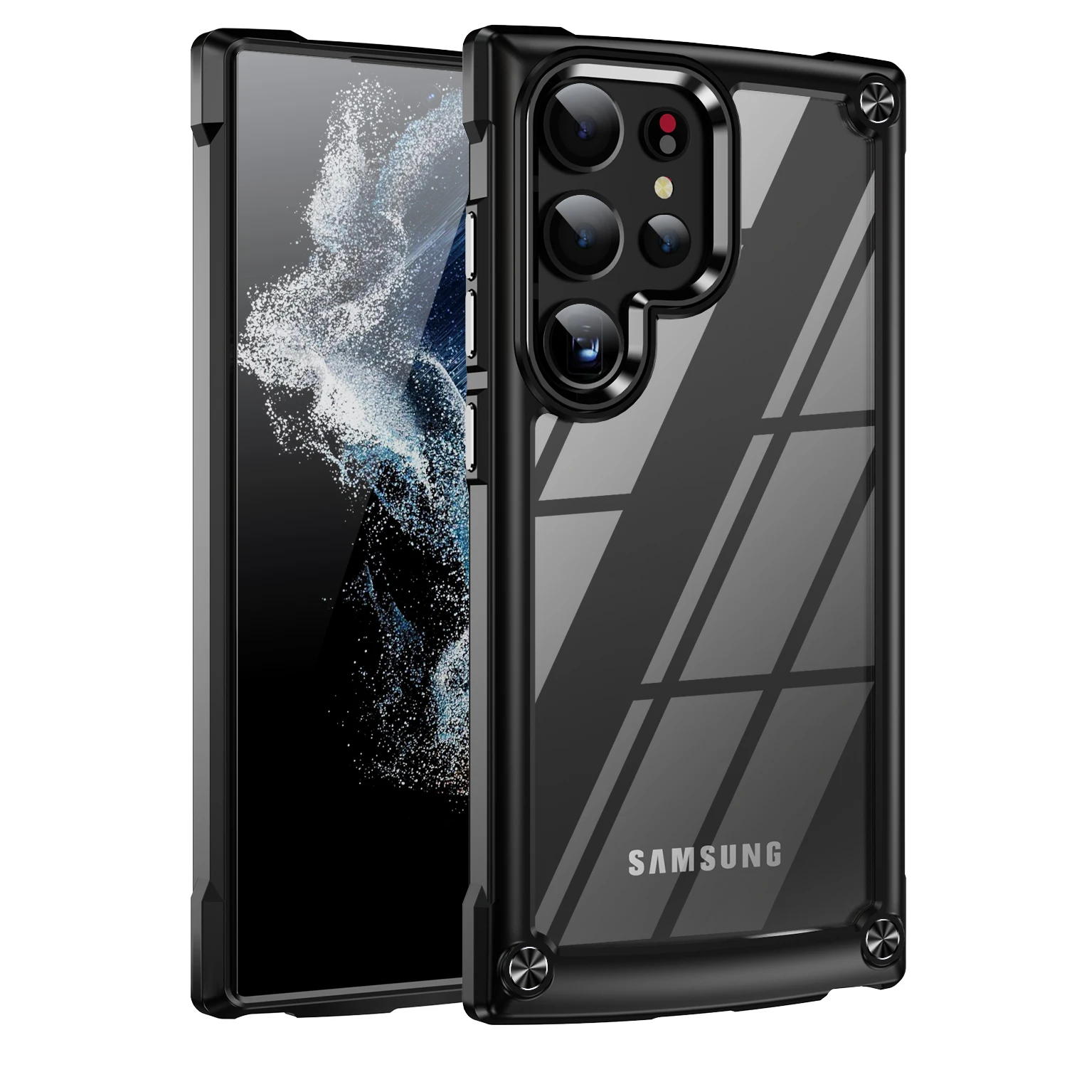 Rugged Heavy Duty Bumper Case For Samsung S25 S24 S23 S22 S21 Plus Ultra A54 A34 A14 A15 5G Hybrid Shockproof Armor Clear Cover
