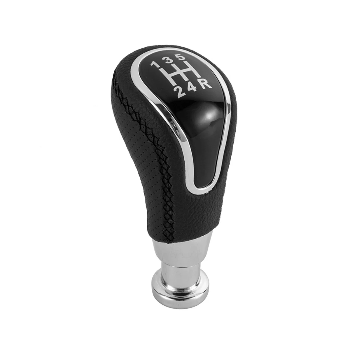 5 Speed Manual Car Gear Shift Knob Shifter Lever for Lada Vesta Granta Vaz Kalina Niva Samara Largus Chrome+Black