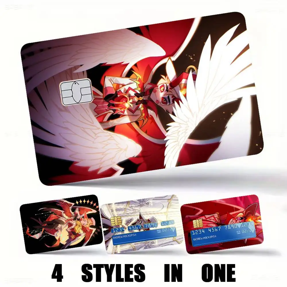 Hazbin Hotel Lucifer-r Credit Card HD Stickers Premium matte film effectively prevents fingerprints and daily abrasion.