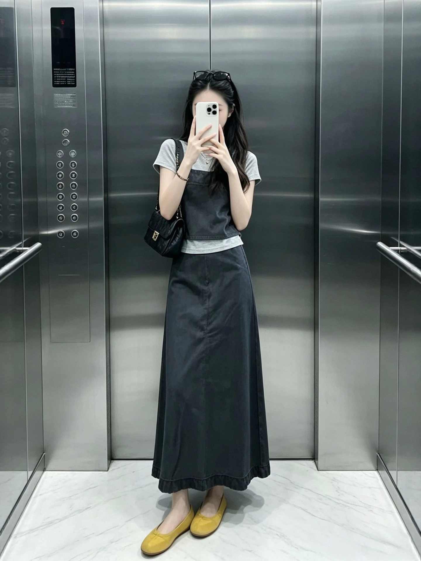

Summer Casual Style Three-Piece Set Women's plus Size Overlap Top Half-Skirt Korean Style Unique Loose Fit High Waist