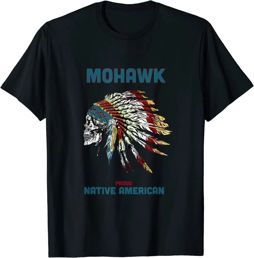 Skull Chief, Mohawk Indian T-Shirt Graphic T-shirts For Men Clothing Women Short Sleeve Tees Y2K Tops New Arrival Unisex Summer