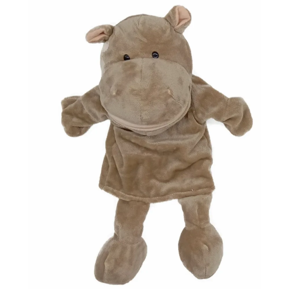 Jungle Animals Animal Hand Puppet Appease Toys Stuffed Animals Plush Hand Doll Interactive Props Lion Elephant Pig