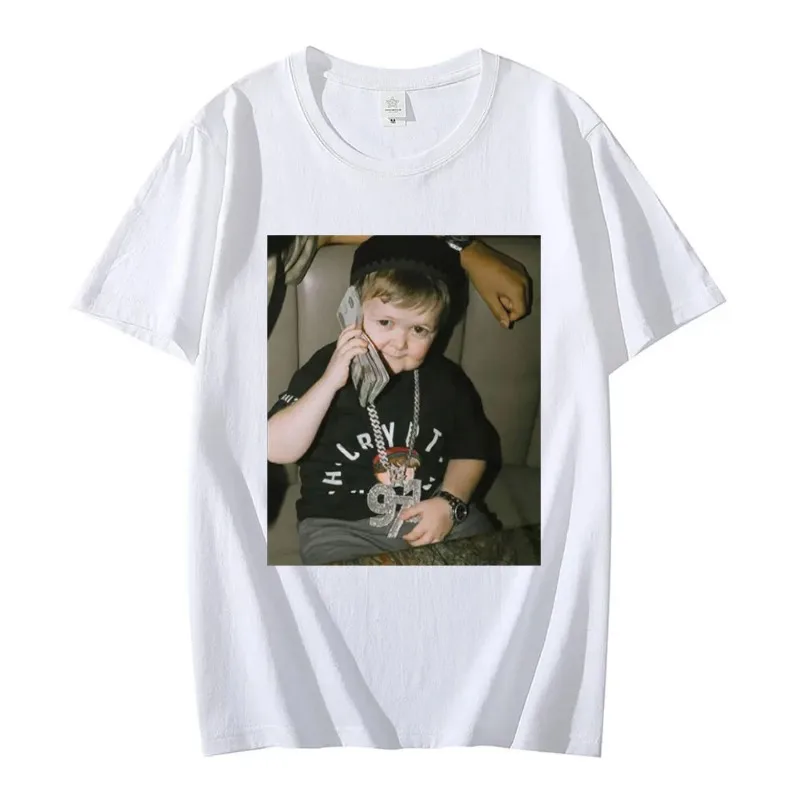 新しいストリートスタイルハスブラージャーファイターミニファンプリントレディースTシャツファッショナブルカジュアルクルーネック半袖原宿シャツ