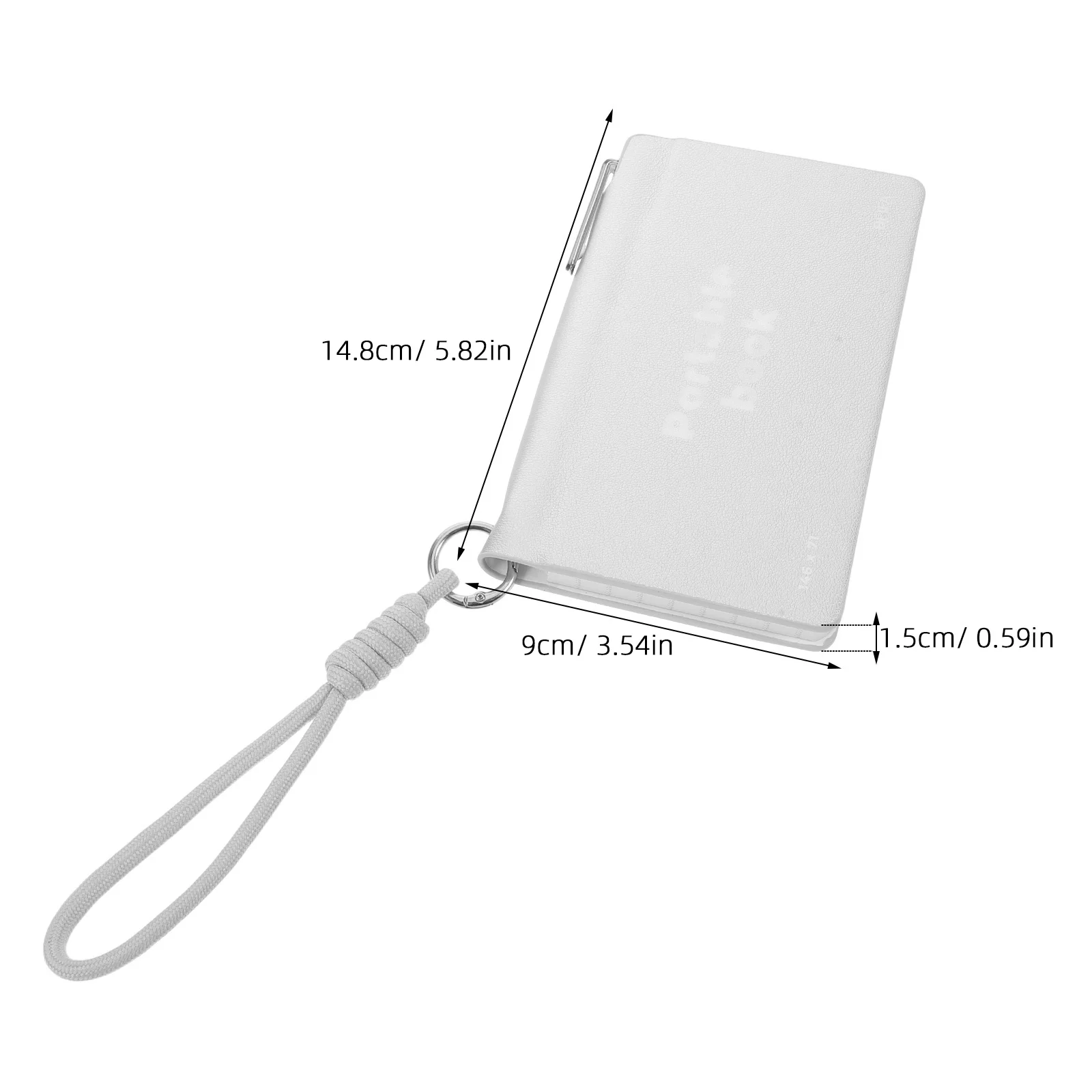 Pocket Notebook Journal 5.82" X 3.54" Mini Notepad 64 Lined Pages Pu Cover Compact Design For Business Travel Memo
