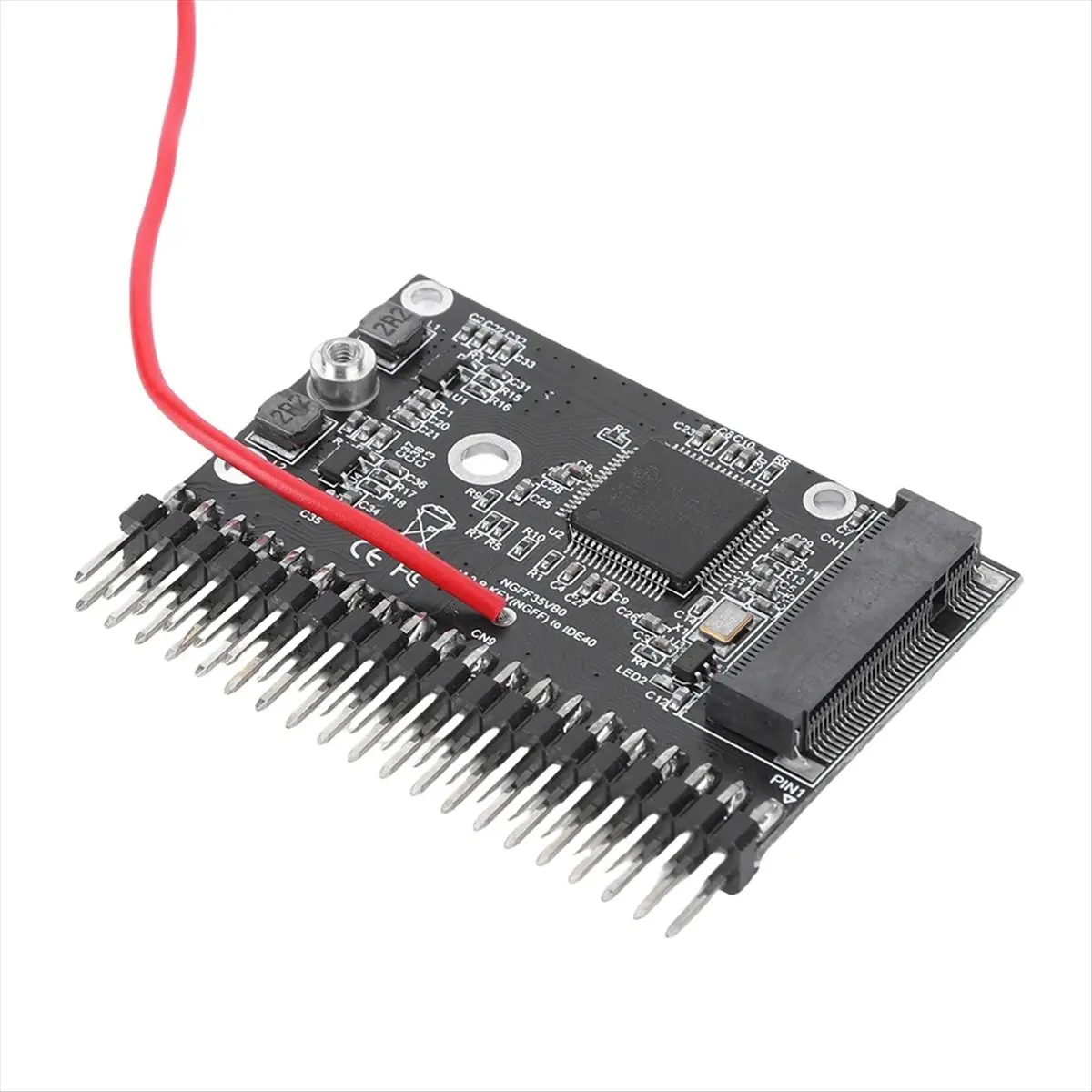 2026 جديد + M.2 NGFF إلى 3.5 بوصة IDE 44pin بطاقة محول NGFF SSD إلى 3.5 IDE محول 150 ميجابايت/ثانية M.2 IDE محول للكمبيوتر