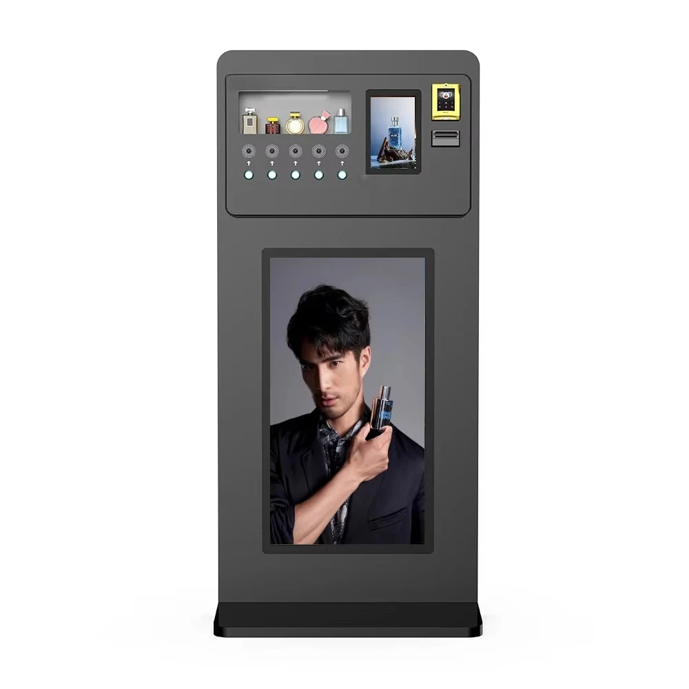 Office building business person luxury perfume spraying intelligent vertical perfume vending machine