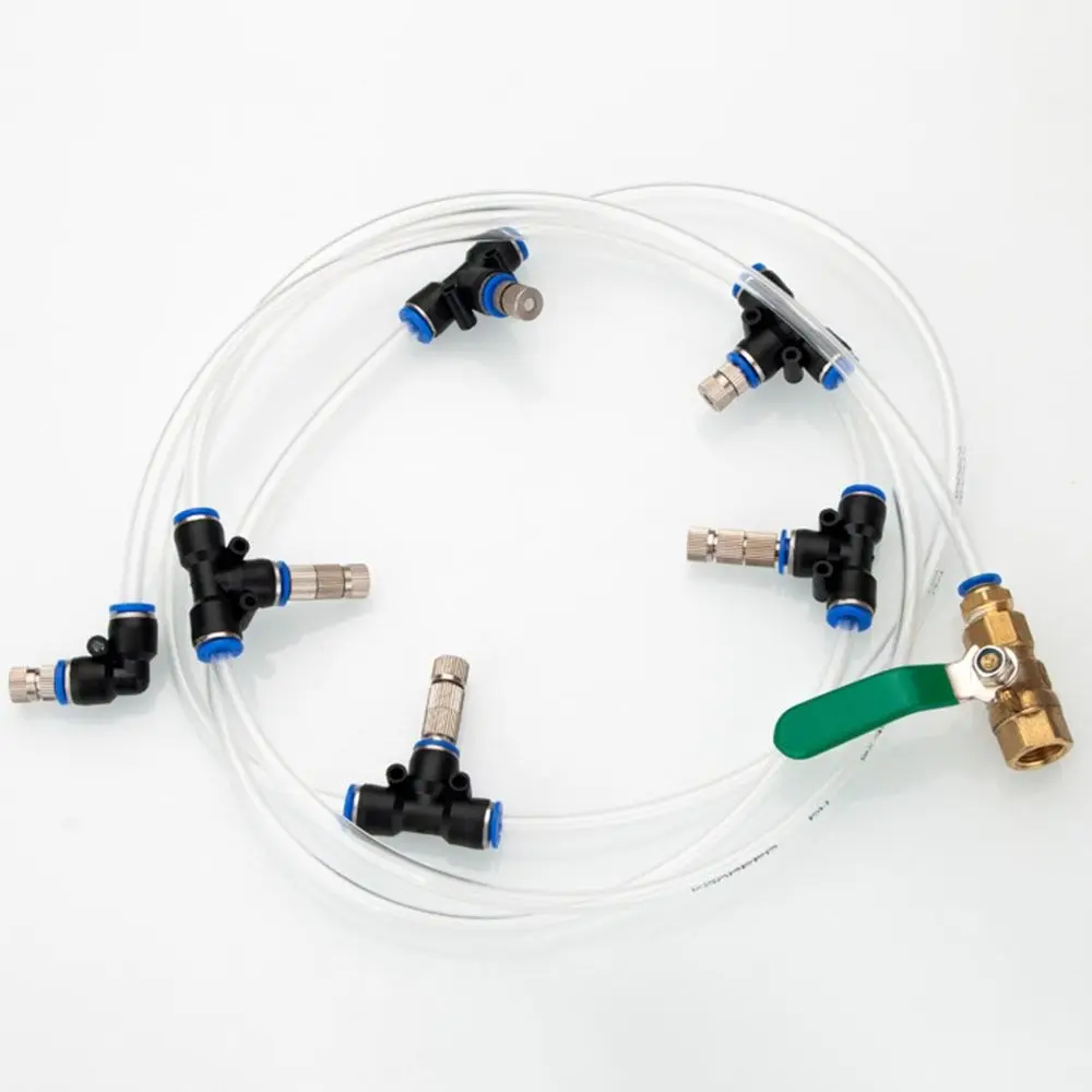 1/5Pcs Quick Pushing Atomizing Misting Nozzle Low Pressure Gardening Irrigation Parts Water Irrigation Sprinkler 0.15-0.8mm 8mm