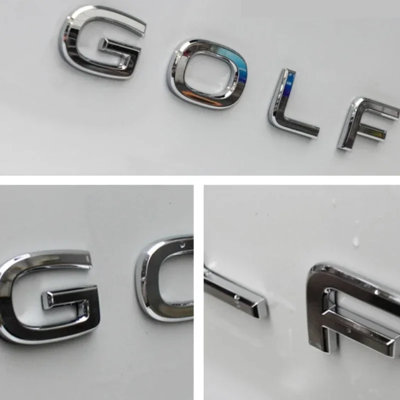 Metal Car Rear Trunk Emblem 3D Letter Sticker Decals for VOLKSWAGEN GOLF POLO BORA PASSAT Logo Jetta Beetle Tiguan MK7 view 5