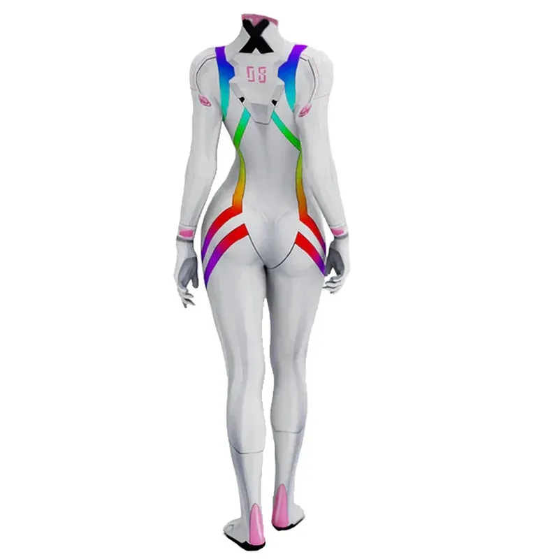 CyEVA 02 Woman Cosplay Costume Superhero Female Girls Bodysuit  Catsuit 3D Printed Rainbow Spandex Zentai Outfit Halloween Costu view 4