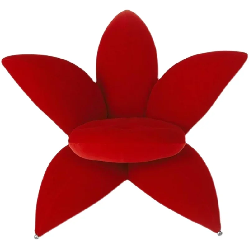 Flower Chair Simple Modern Single Person Fabric Leisure Decoration Ornament