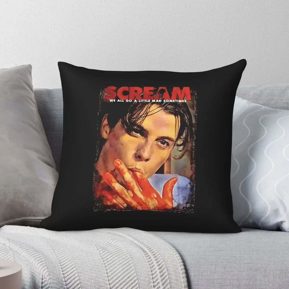 Scream Movie Billy Loomis Skeet Ulrich Pillowcase Polyester Creative Decor Throw Pillow Case Sofa Seater Cushion