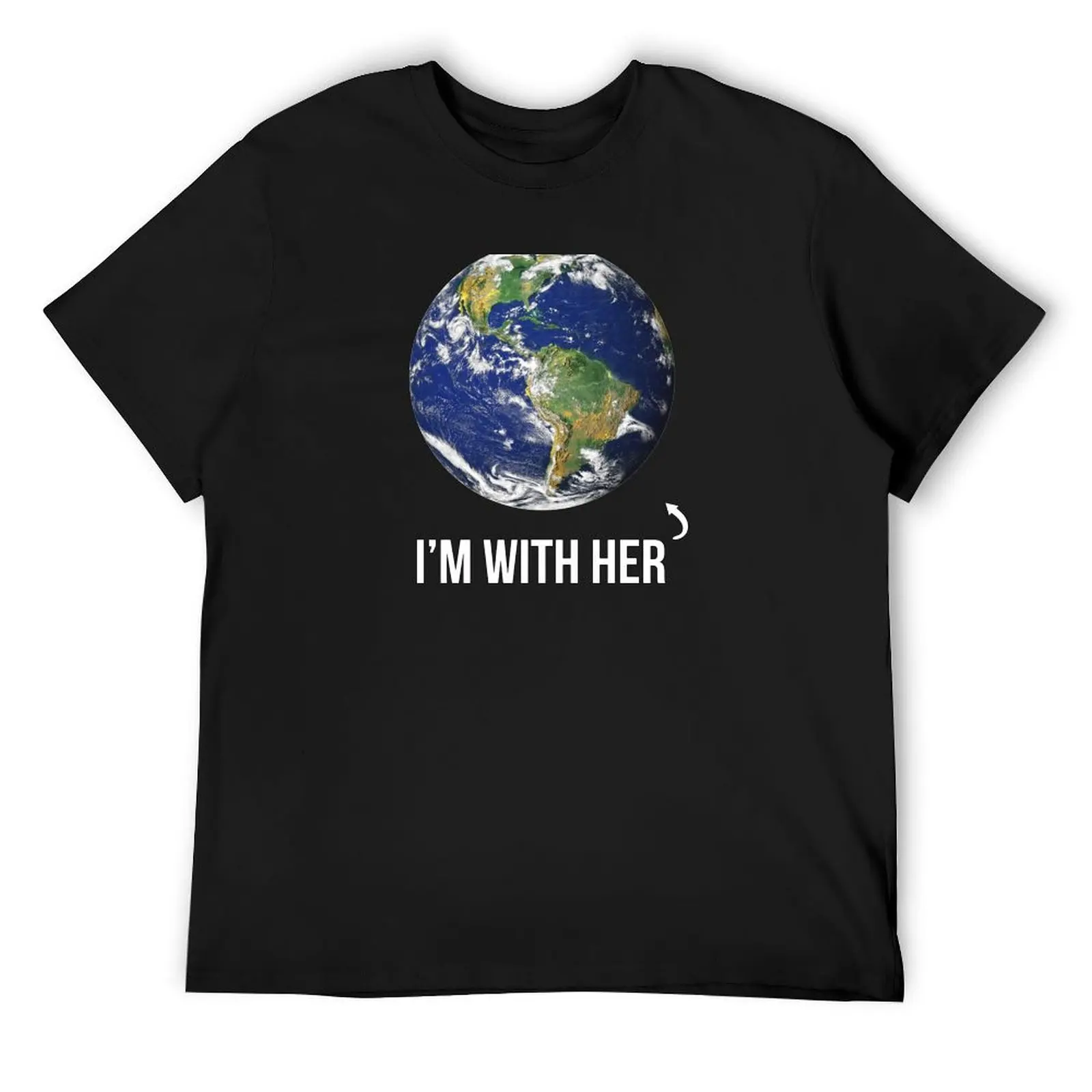 

I'm With Her Mother Earth T-Shirt funny costumes graphic shirts man t shirt Clothing mens t shirt