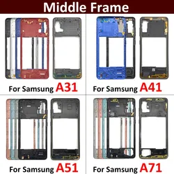 New For Samsung A31 A41 A51 A71 Housing Middle Frame Bezel Middle Plate Cover Repair Parts