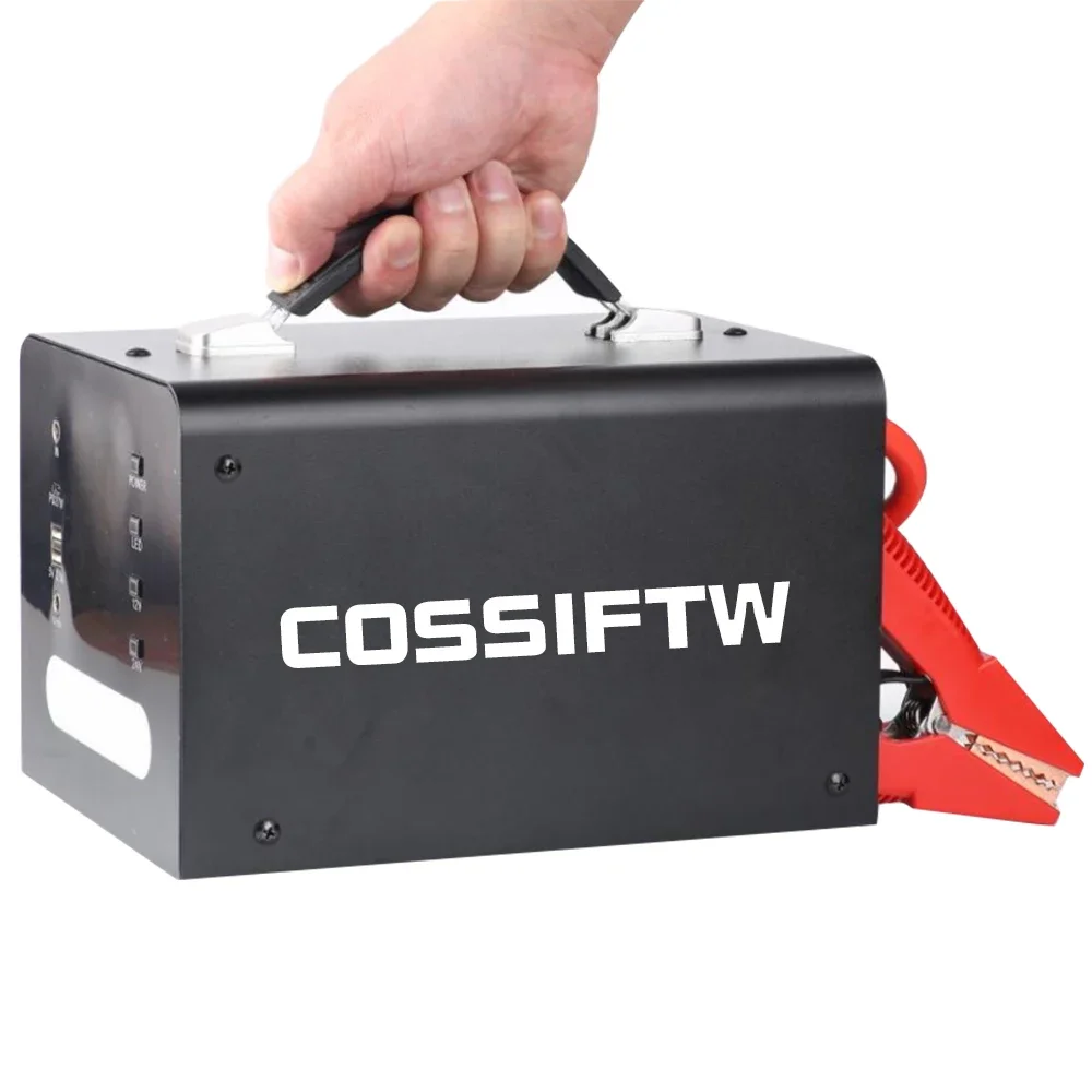 COSSIFTW 10000 Peak Amp Portable Car Battery Jump Starter and Power Pack (Up to All Gas/Diesel Engine) Jumper Box LED Lights