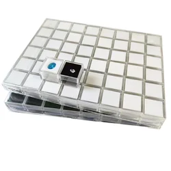 48Pcs Clear Jewelry Storage Box Loose Diamond Gemstone Beads Packaging Organizer for Ring Earrings Pearls Display Case Ziron Box