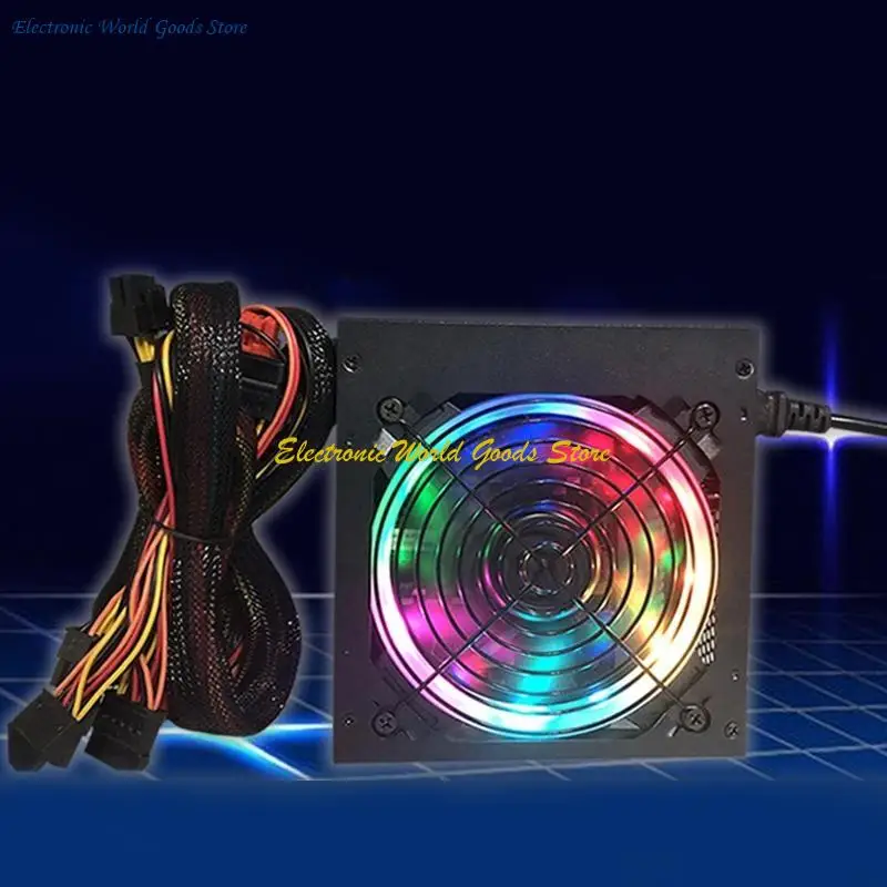 

A3PD 450W 20+4Pin Motherboard 120cm Fan 20+4 ATX Power Supply Multi-output Support 6P GPU 8 CPU VISTA, Win7