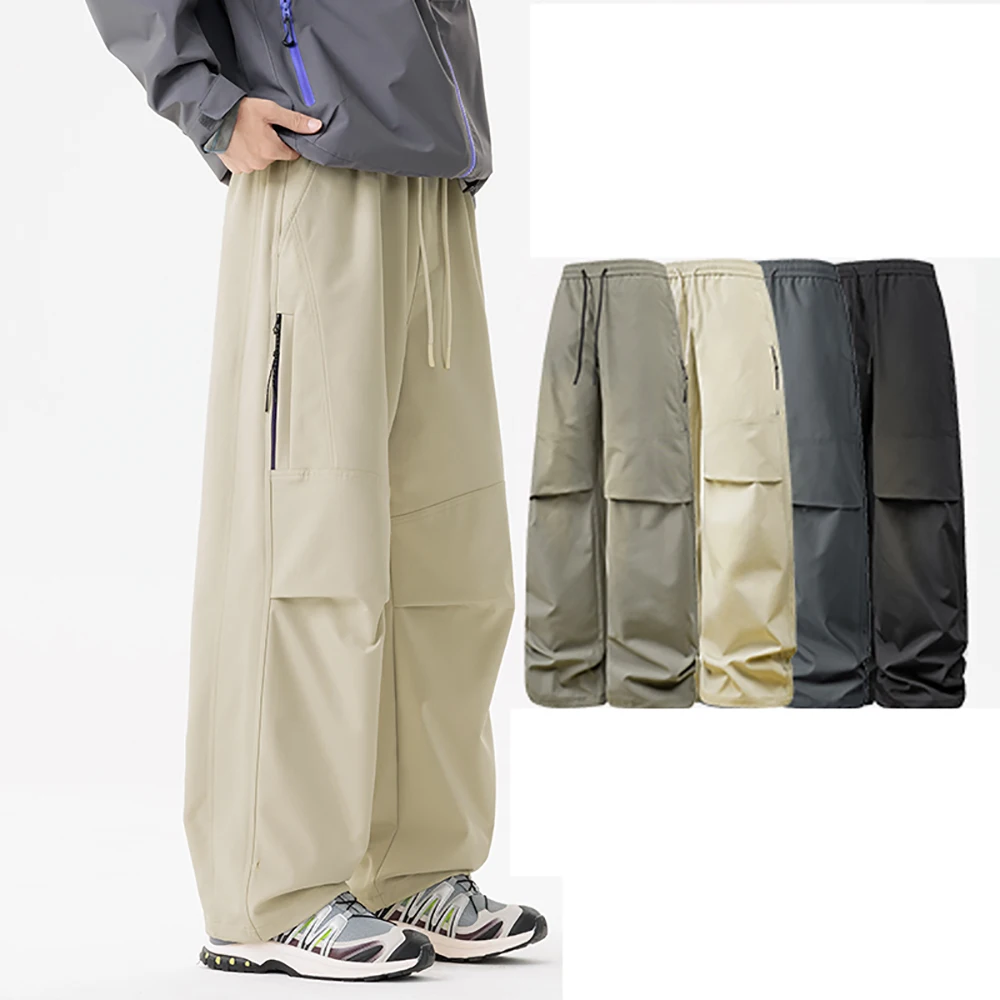 

Men's clothing 2025 Summer, Autumn and Spring collection: Suspenders, men's outdoor cotton loose pants, men's work casual pants