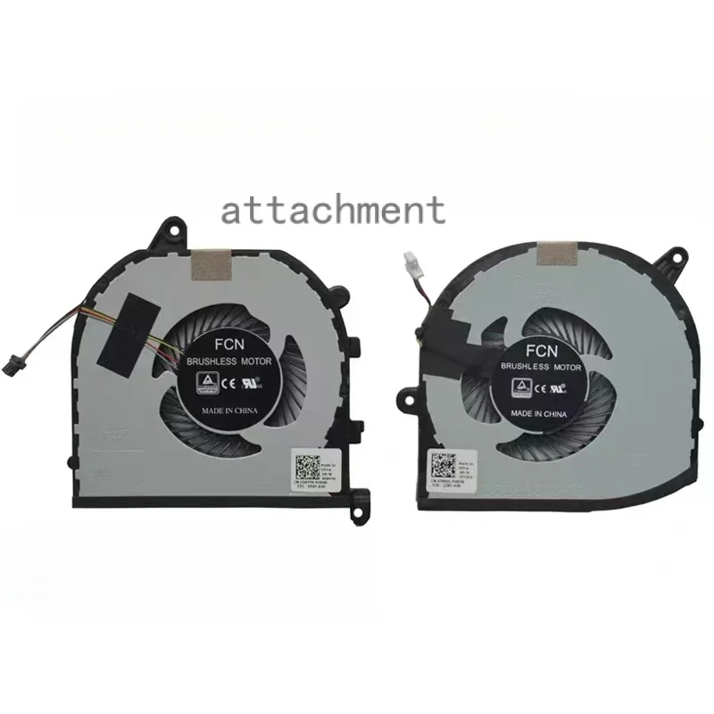 CPU GPU Cooler fan for Dell Precision 5530 M5530 XPS 15 9570 0MV340 XPS15 7590 008YY9 0TK9J1 FJ6J FKCH FCN laptop cooling