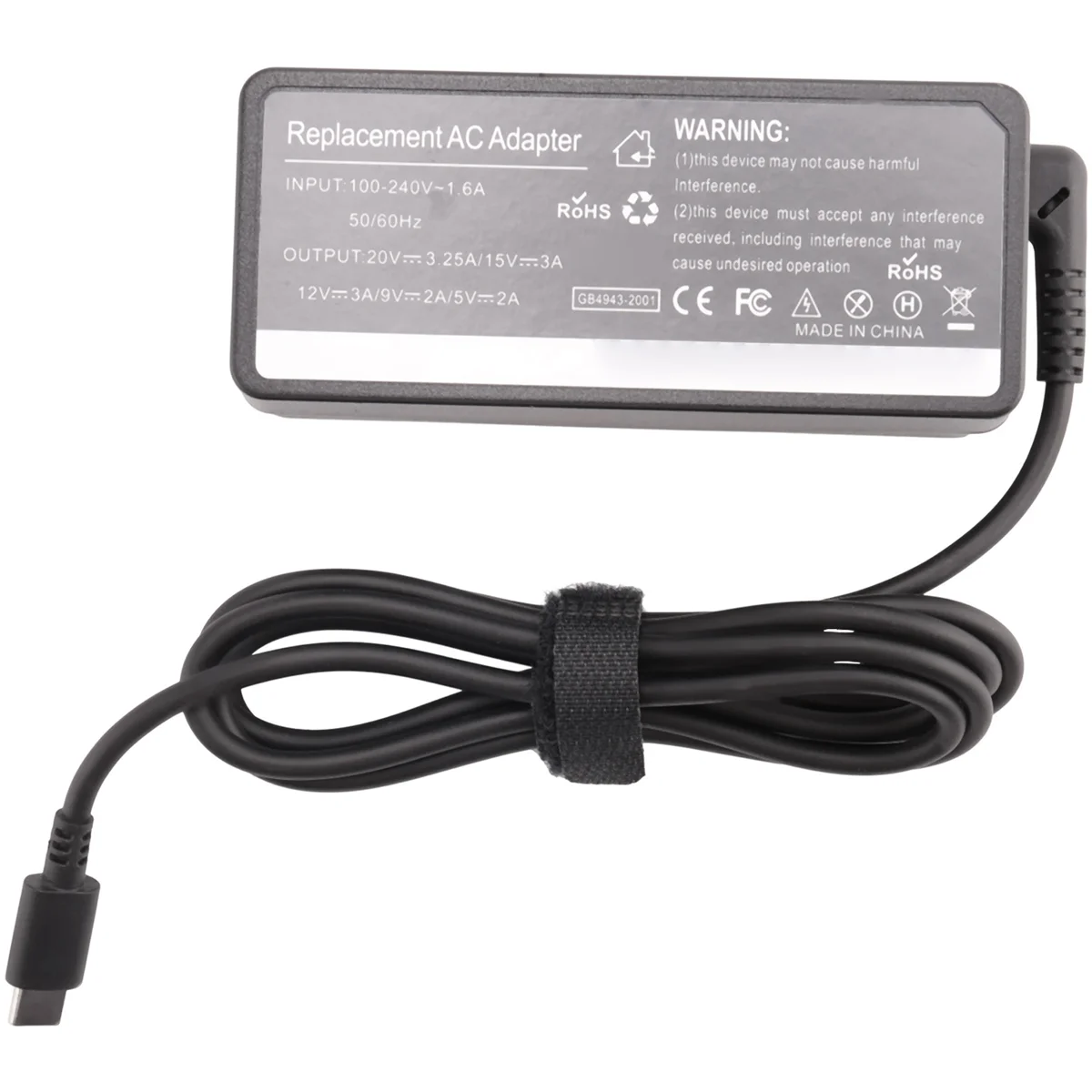 A56XQ 20V 3.25A 65W Universal USB Type C แล็ปท็อปโทรศัพท์มือถือ Power Adapter Charger สําหรับ Lenovo Asus HP Dell Xiaomi Huawei