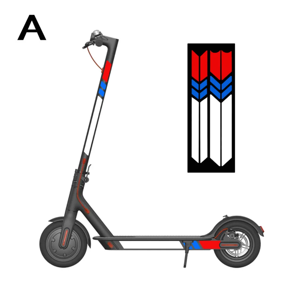 Улучшите видимость во время при слабом освещении с набором светоотражающих наклеек для скутера Xiaomi M365Pro1SPro 2.