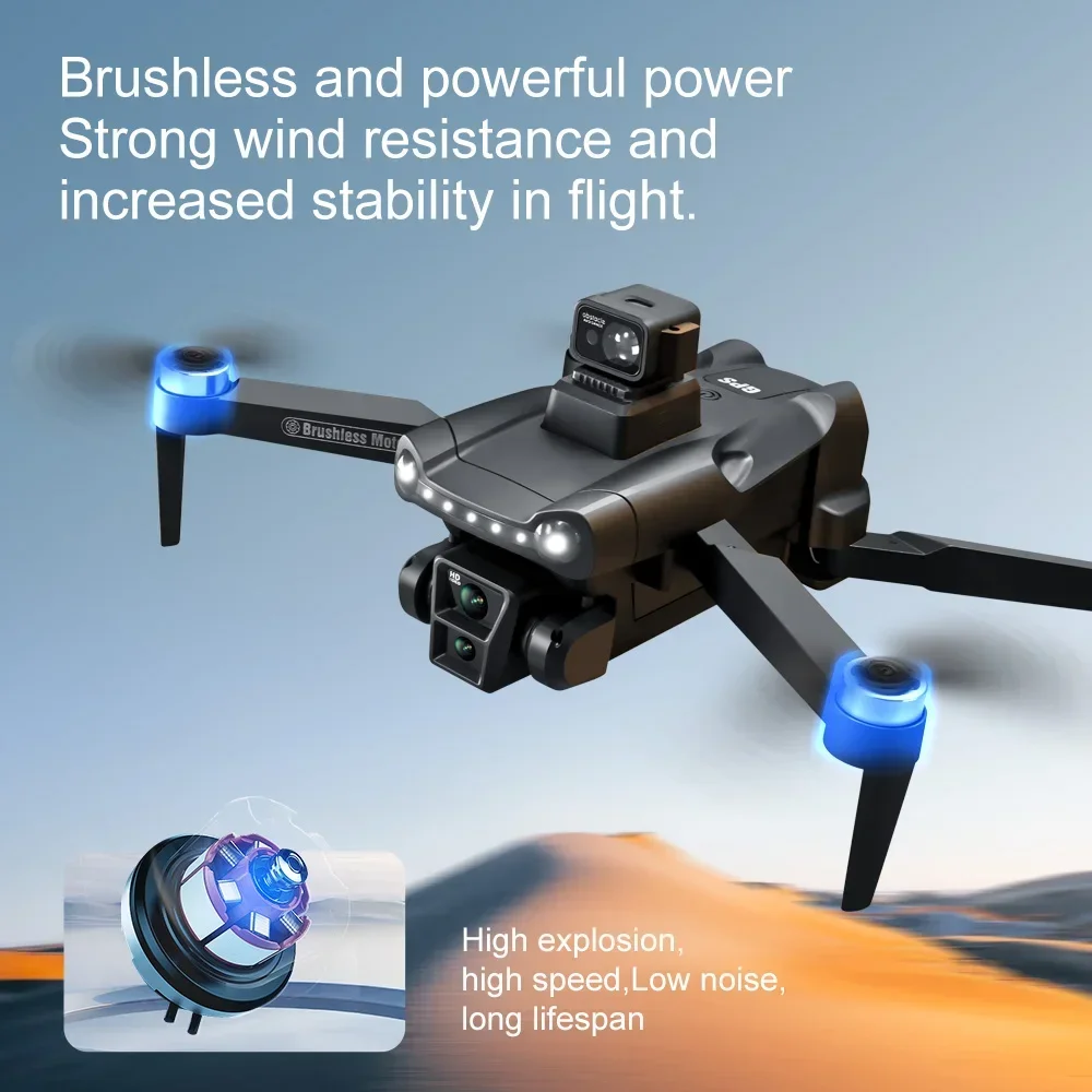 Fyzs V198 MAX Pro Drone GPS 8K มืออาชีพพร้อมกล้อง HD 5G WiFi FPV โดรน RC ไร้แปรงถ่านอุปสรรคส่งคืนอัตโนมัติ