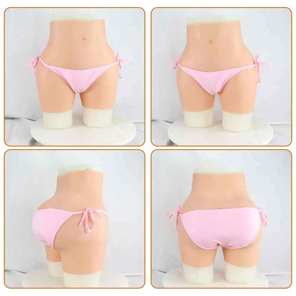 Crossdresser Silicone Fake Vagina Panties for Transgender Shemale Cosplay Drag Queen High Waist Buttock Enhancer Crossdressing