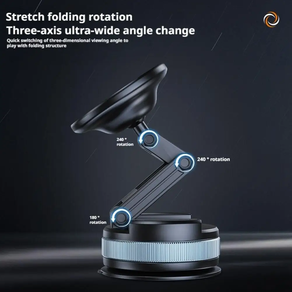 

Magnetic Vacuum Suction Car Phone Holder Universal Foldable Extendable Mount for Auto Windshield Dashboard Phone Bracket