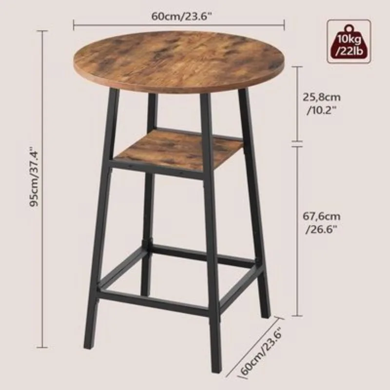 

Round coffee bar table Household modern Simple light luxury high-end industrial style bar home dinner table furniture