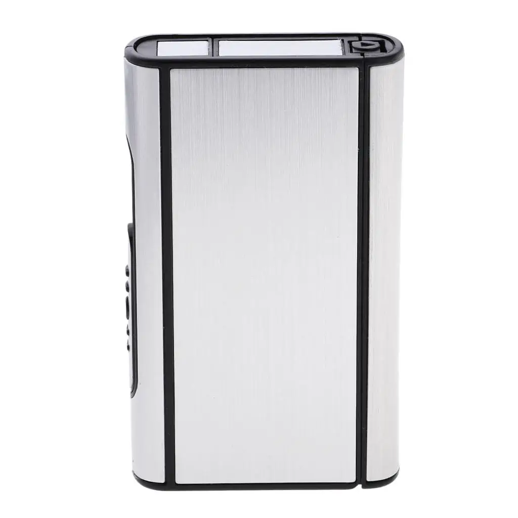 Durable Metal Cigarette Box Case Slim Pocket Cigarette Holder Travel Storage Container for 10 Pieces