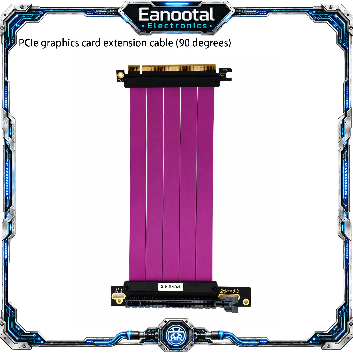 Graphics Card Vertical Mount Cable Gen3 Gen4 Triple Slot Holder Combo for Computer Case