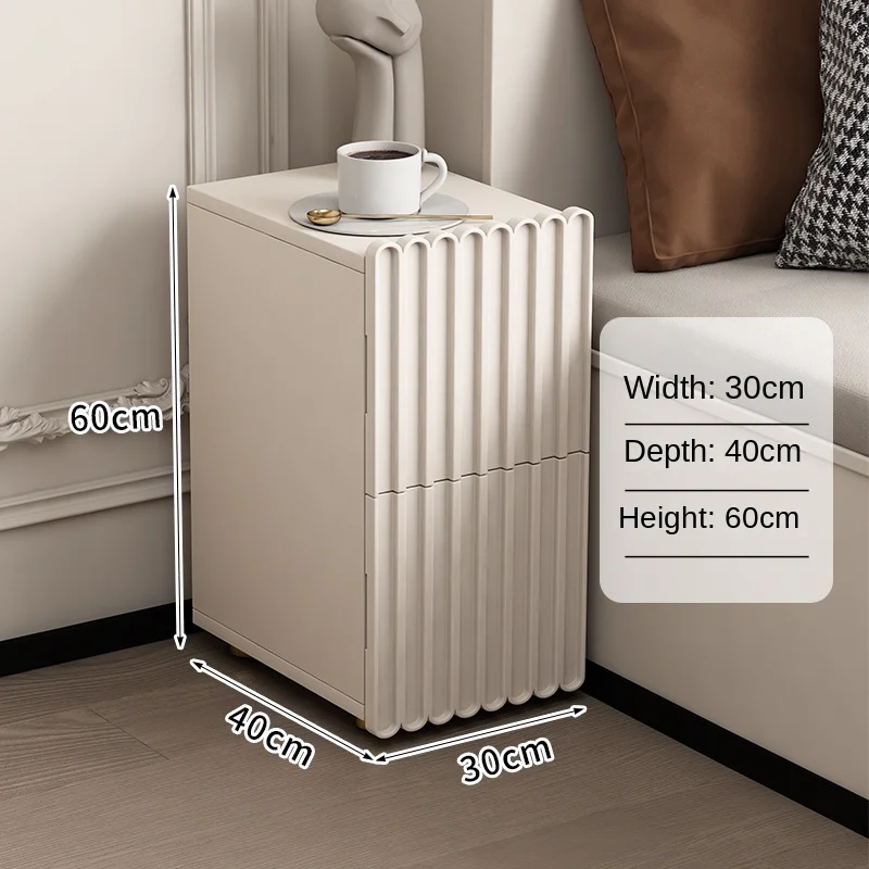 Commode de table de chevet modulaire simple, rangement créé, table de chevet de luxe, meuble de classement bas, meubles de chambre à coucher, 227