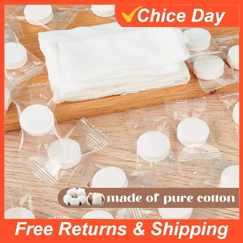Compressed Towel Cotton Mini Hand Wet Wipes Sheet Towels, Suitable for Travel, Home, Beauty, Camping, Outdoor Sports Amagi