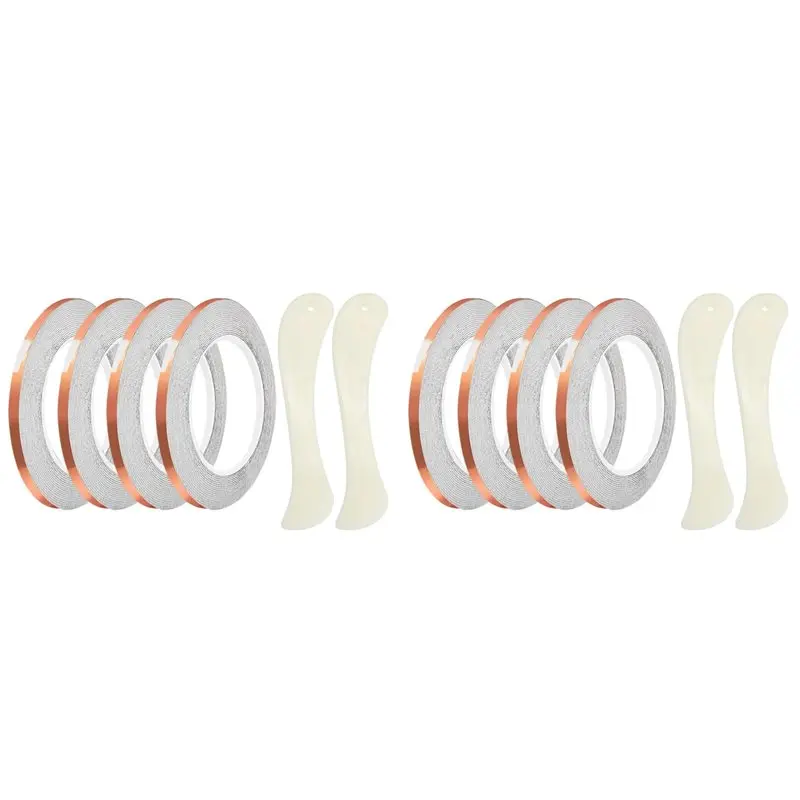AAAF 2 Set 7/32 Inch Copper Foil Tape For Stained Glass And Crafts, For Stained Glass Soldering, Stained Glass Supplies