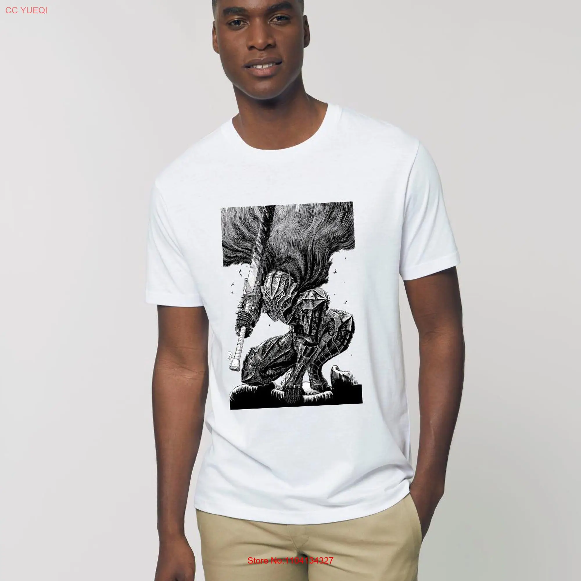 Vintage Anime Inspired Guts T shirt gift for lover Beserk Fan unisex 9 long or short sleeves