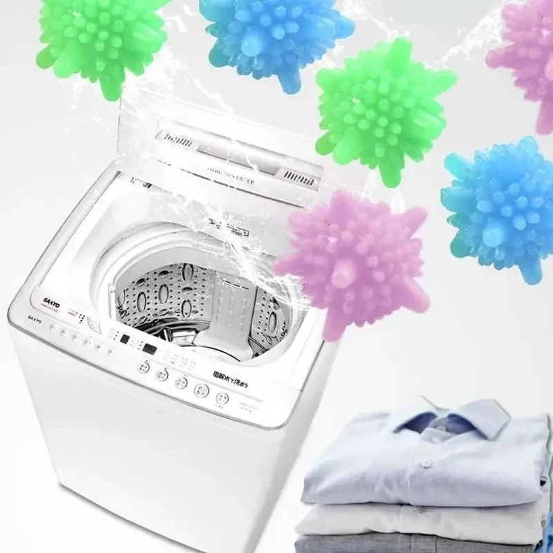 5-35Pcs Laundry Balls Stain Removal Cleaning Antitangle Washing Machine Magic Stain Removal Solid Friction Wash Ball