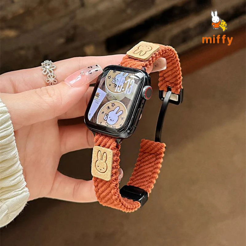 

Cute Miffy Watch Band Suitable for Iwatch Ultra 10 9 Multiple Styles Creative Cartoon Watch Band Anime Accessories Perfect Gifts