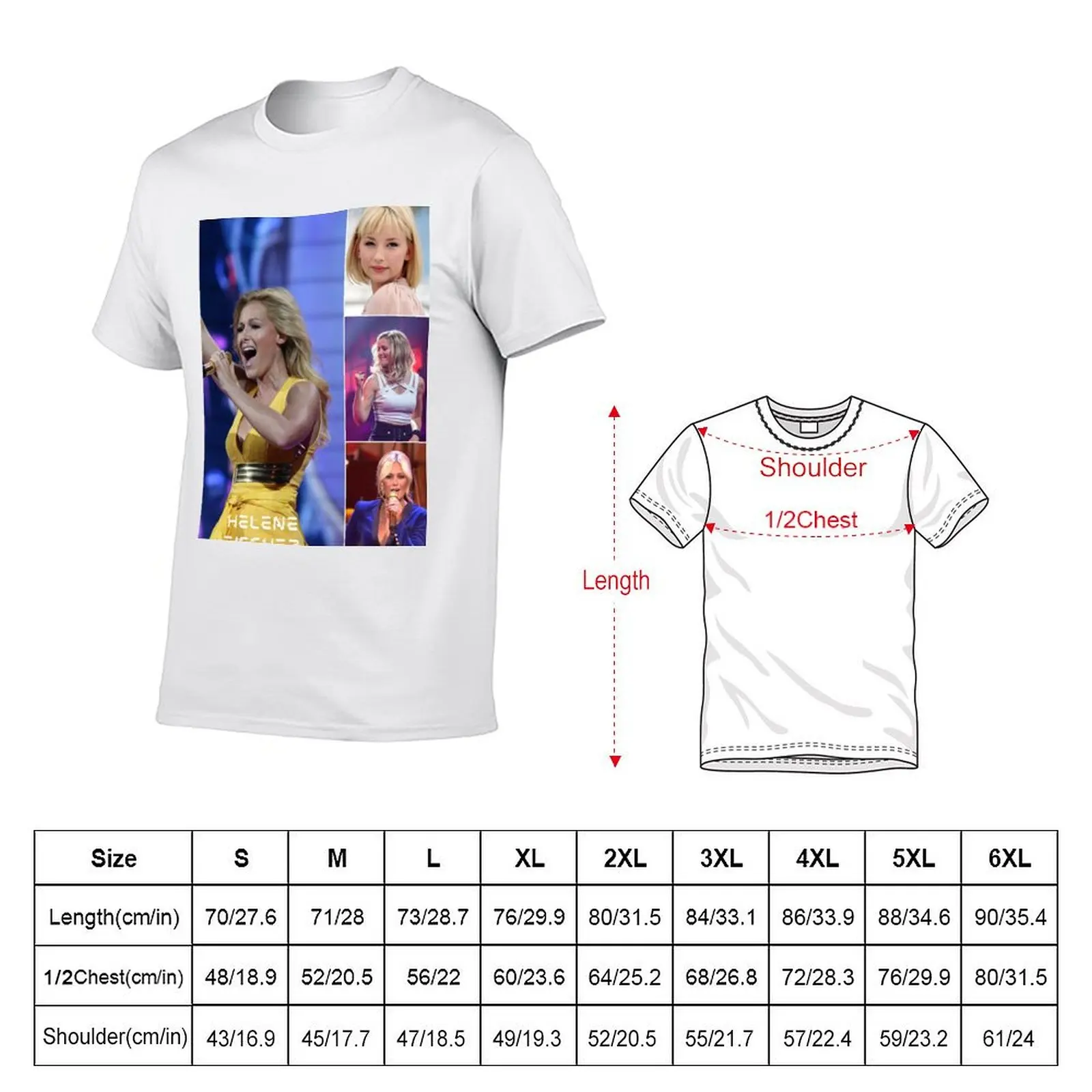 Helene Fischer German singer Beautiful Photo Collage / Montage - 3 T-Shirt