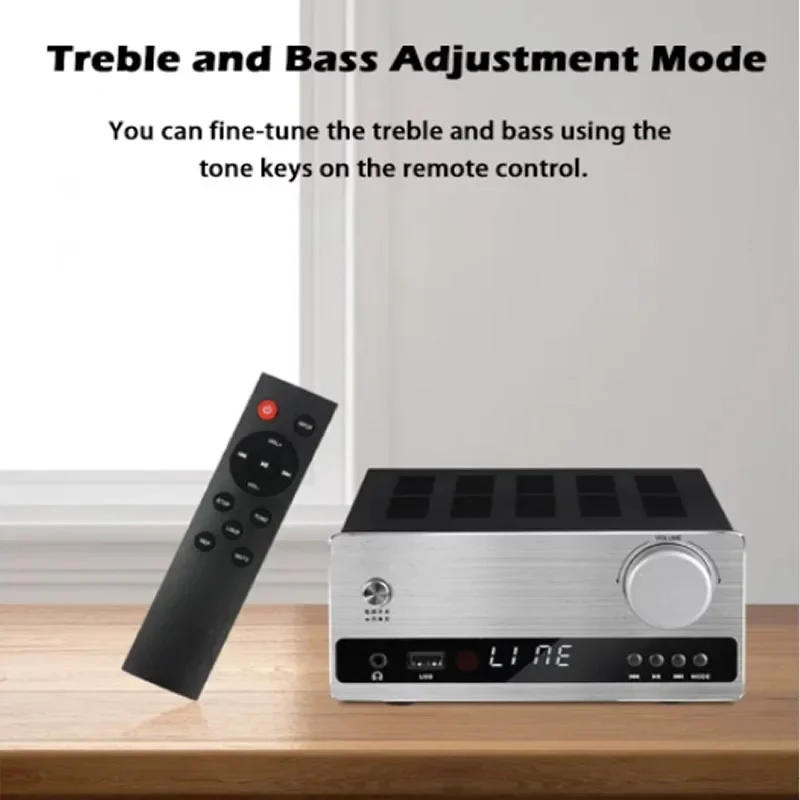 Amplificatore di potenza audiofilo Bluetooth 5.0 192K/32BIT Amplificatore HIFI digitale senza perdita BD3490FV Chip digitale USB Riproduzione senza perdita