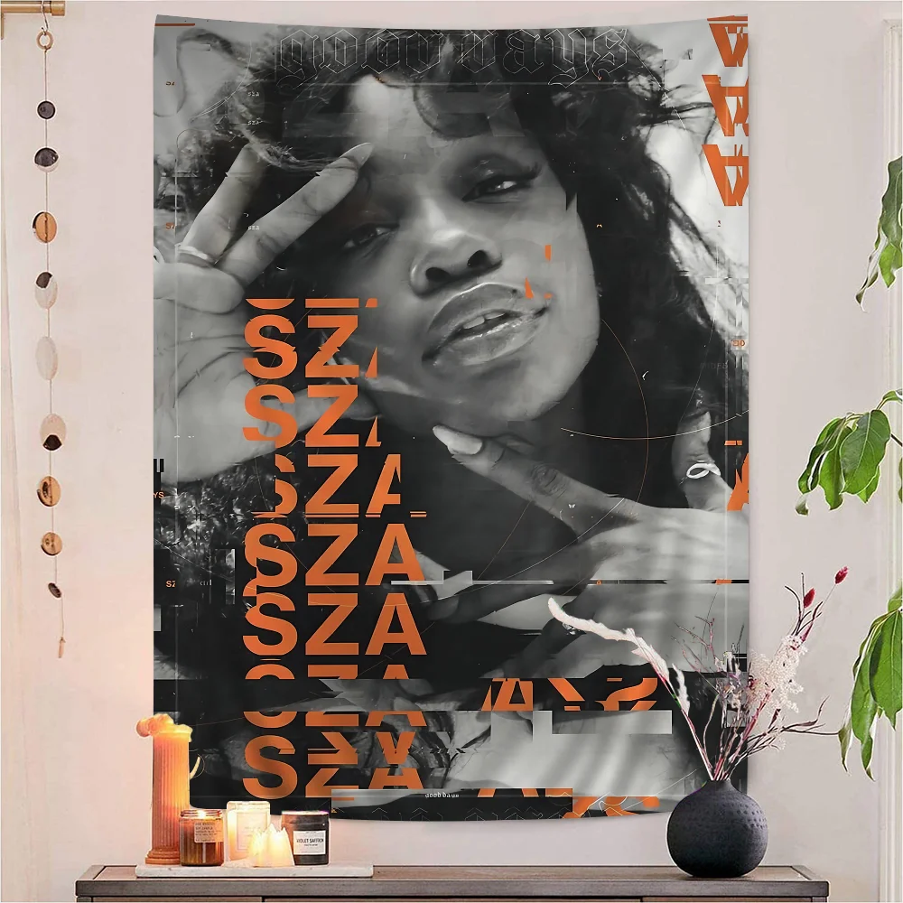 

Singer Sza Colorful Tapestry Wall Hanging Bohemian Wall Tapestries Mandala Wall Hanging Sheets