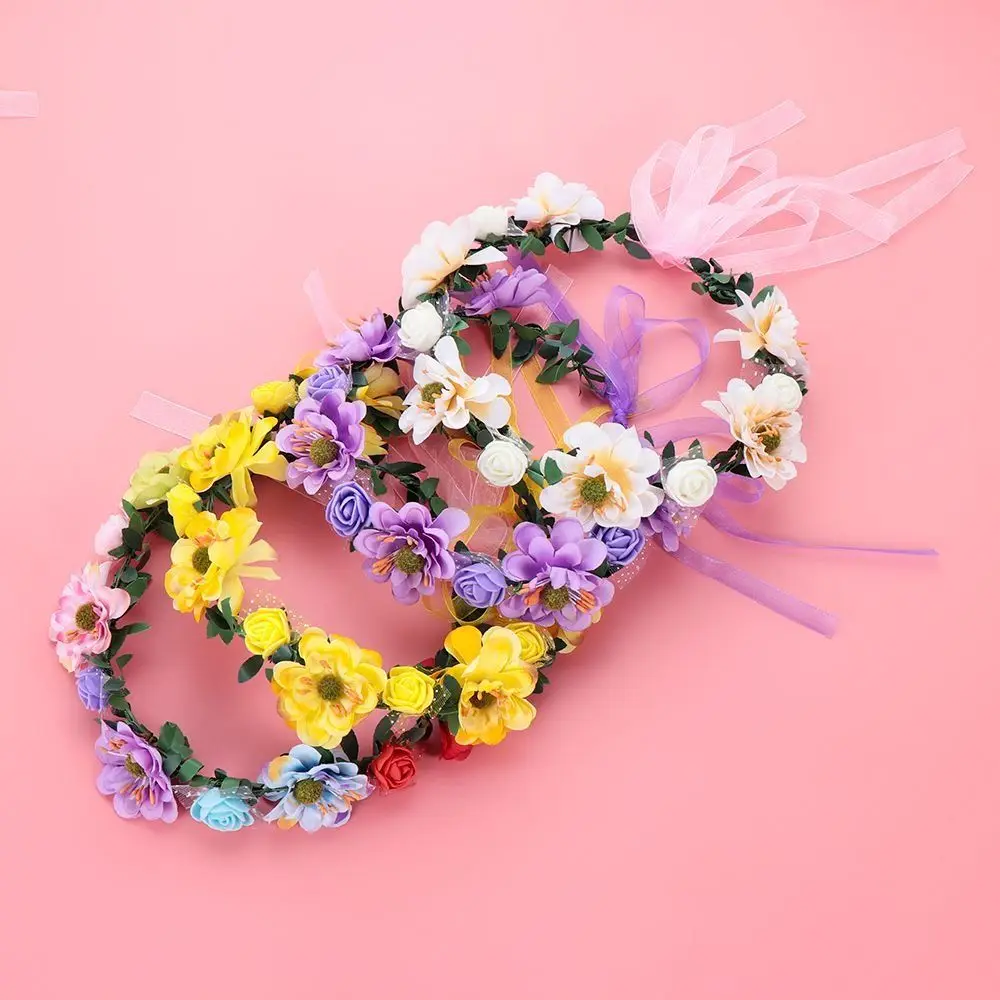 

New Hair Hoop Fashion Headdress Bride Wedding Party Floral Tiara Headband Rose Flower Flower Crowns Headband Women Headwear