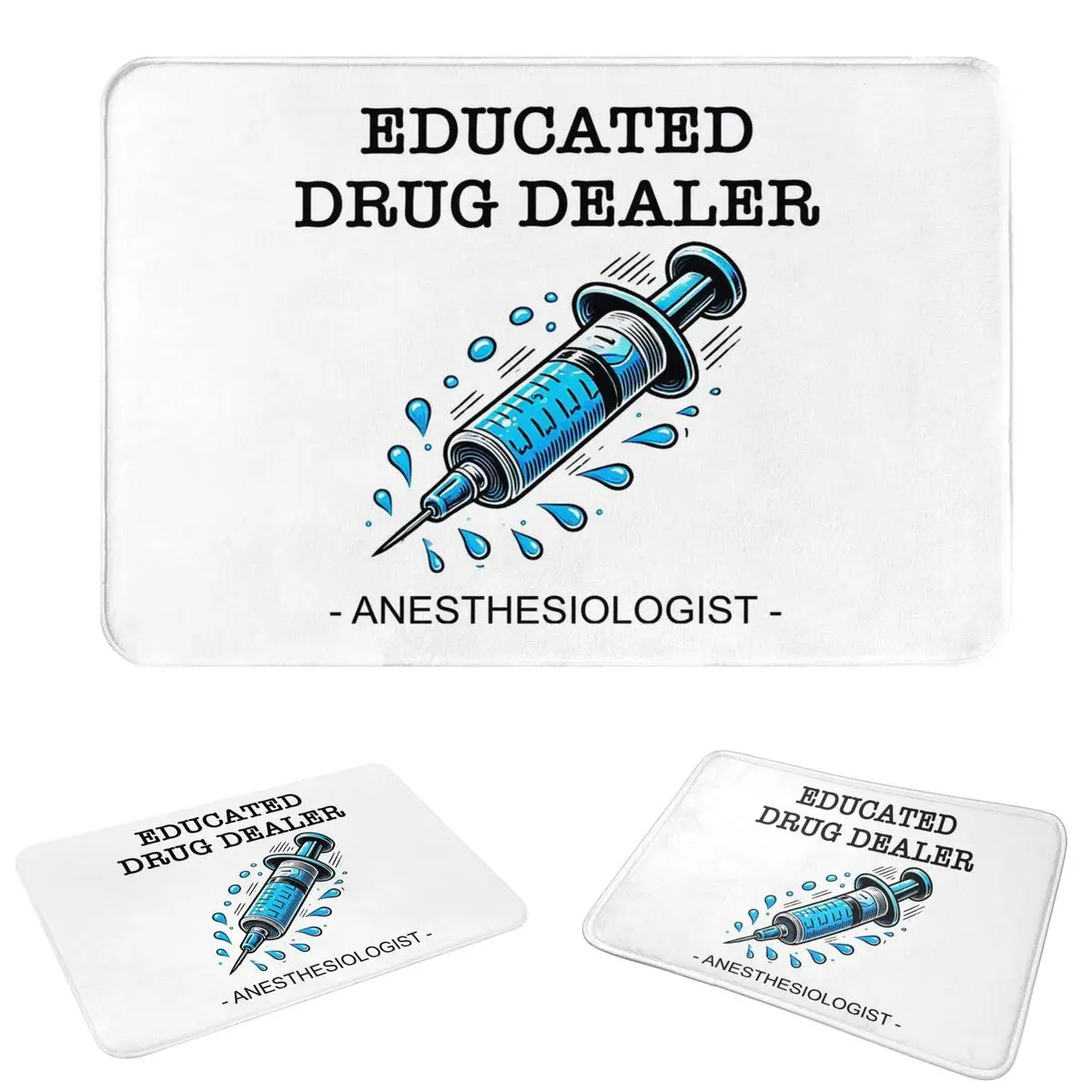 Anesthesiologist Educated Non-slip Doormat Floor Mat Sand Scraping Carpet Rug for Kitchen Entrance Home Bedroom Footpad Mats