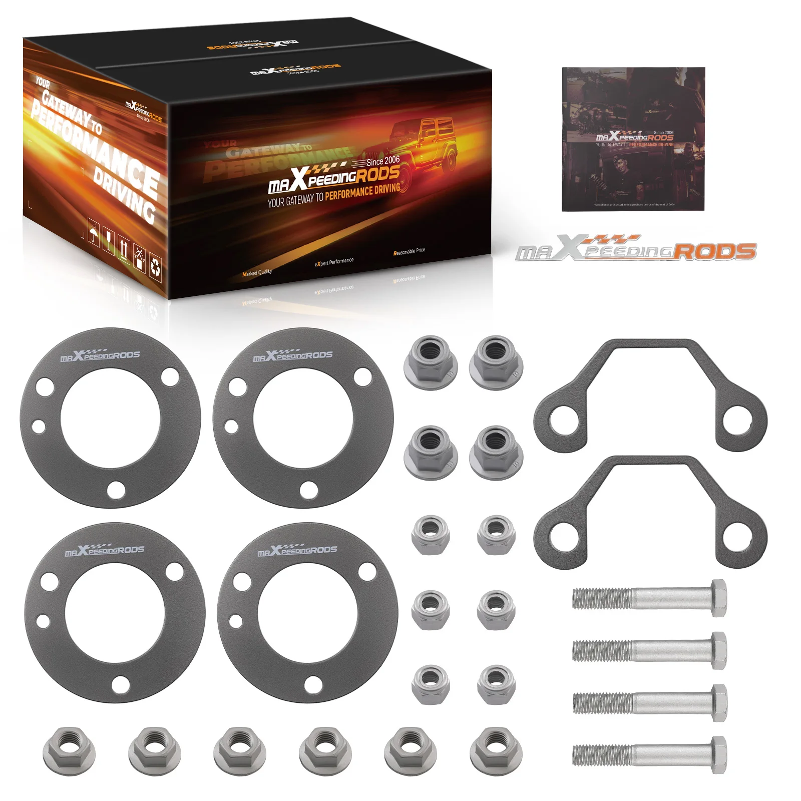 

1" Lift Spacer Strut Kit for Ford Bronco 4WD 2021-2025 Front Carbon