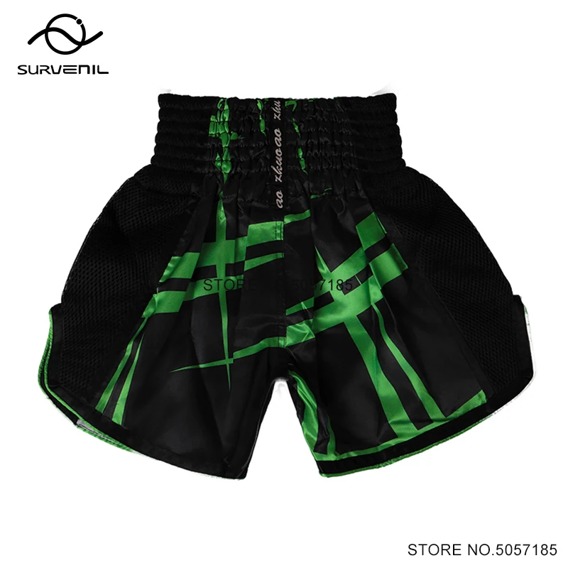 Muay Thai Shorts 2024 New Boxing Shorts Men Women Child Silk Satin Gym Cage Fighting Grappling Kickboxing Fight Training Pants