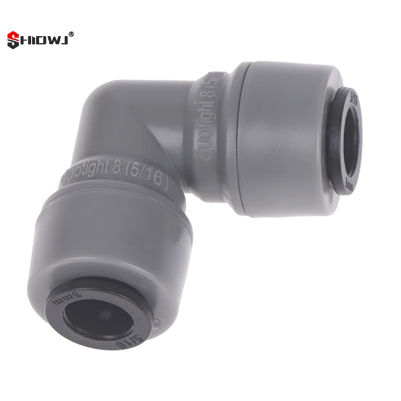 

Пластиковый быстроразъемный соединитель для шланга, вставные фитинги, нажимное соединение, 8 мм, колено с винтовым замком, нажимное соединение