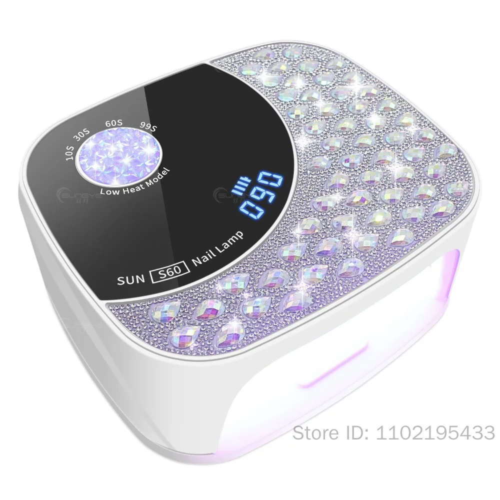 Strass nagellamp Draadloos oplaadbaar 36 LED's UV Professionele nageldroger Gel nagellak UV-licht met touchscreenbediening