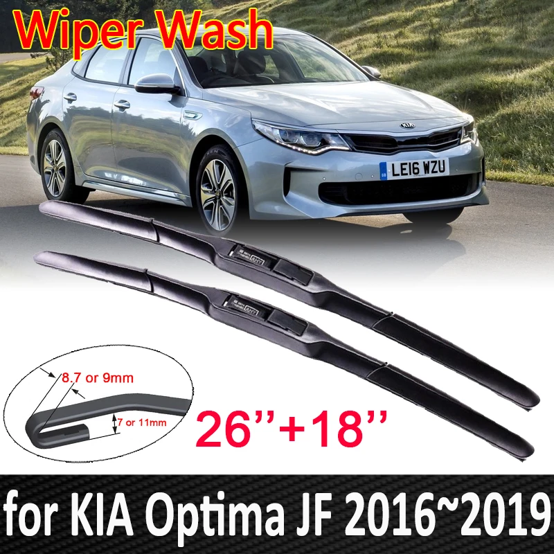 for KIA Optima JF 2016 2017 2018 2019 K5 Car Wiper Blade Front Windscreen Windshield Wipers Blade Car Accessories Stickers