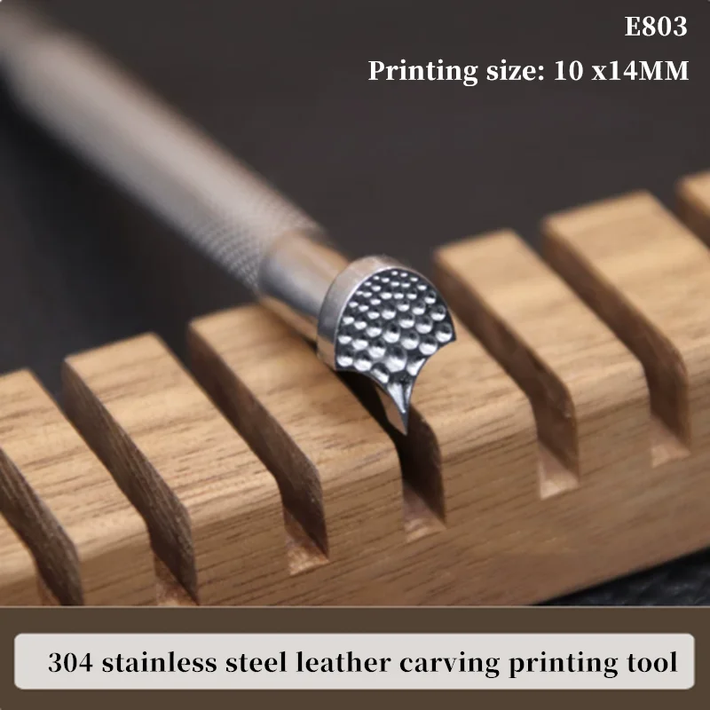 

Dragon Scale Pattern Leather Stamp E803 - 10x14mm 304 Stainless Steel Embossing Tool for Vegetable Tanned Leather