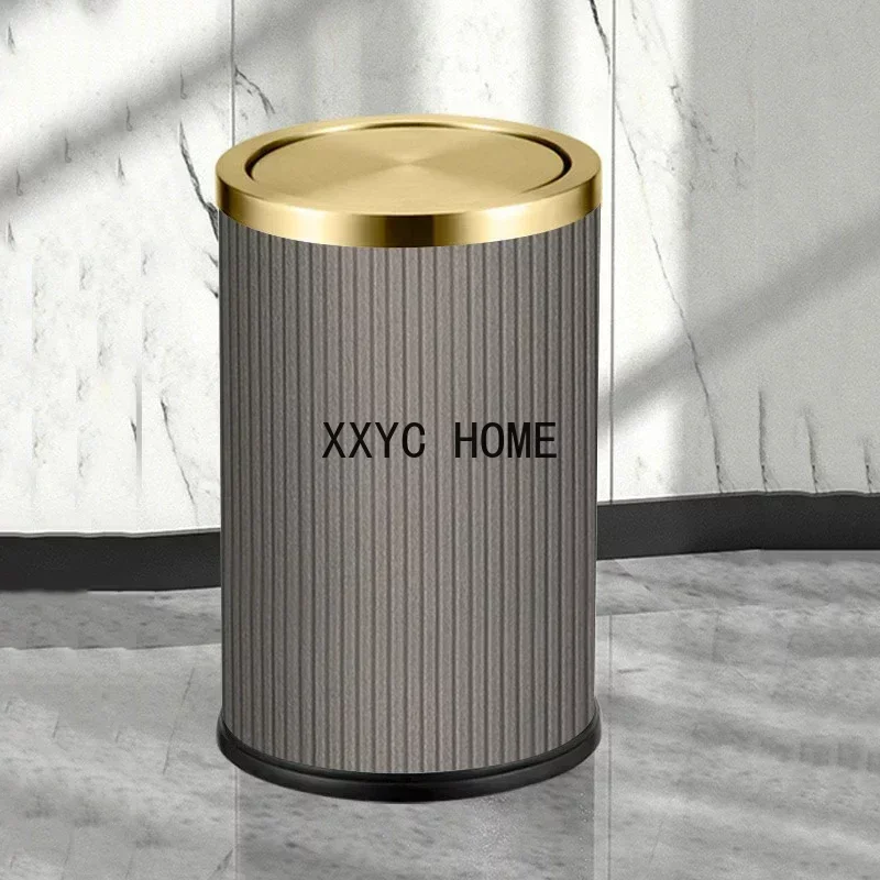 Custom Made Metal Trash Can Metal Food Waste ModernGarbage Bin Cleaning Tools Bathroom Lixeira Banheiro Cleaning Supplies