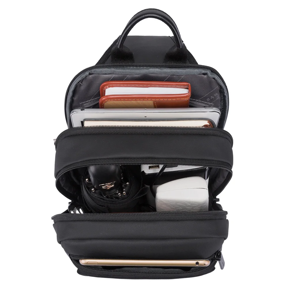 Bange Flex Bag Fashion Men Travel Waterproof Casual Male Chest Sports Packs Messenger Shoulder Bag Boys Running for iPad mini